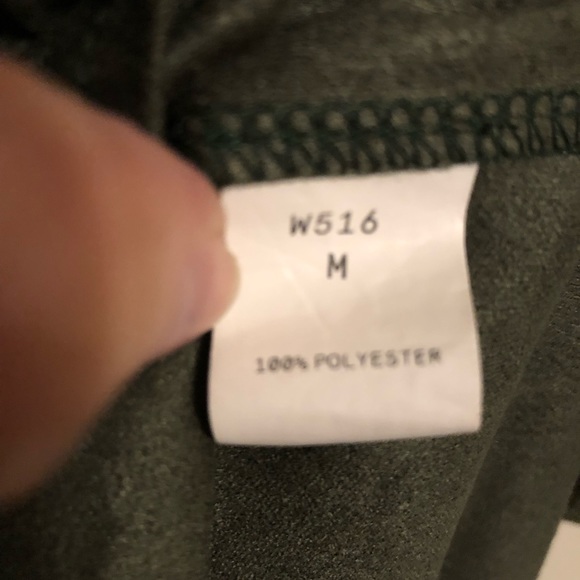 Faux Suede olive green button up top NWOT - Picture 3 of 5